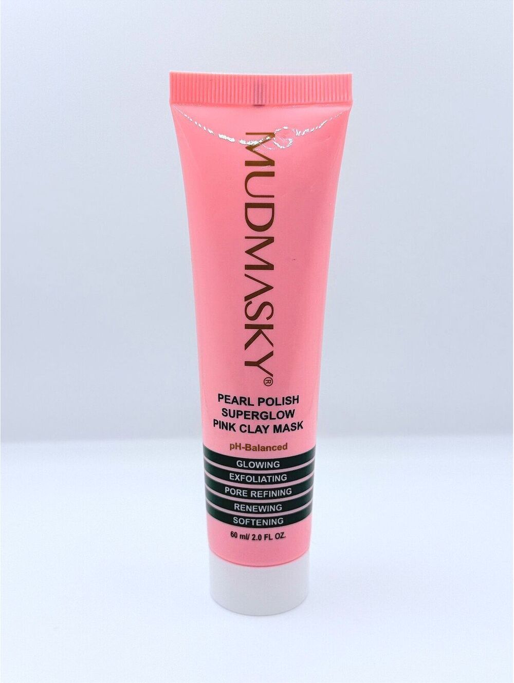 MUDMASKY Pearl Polish Superglow Pink Clay Mask 2oz